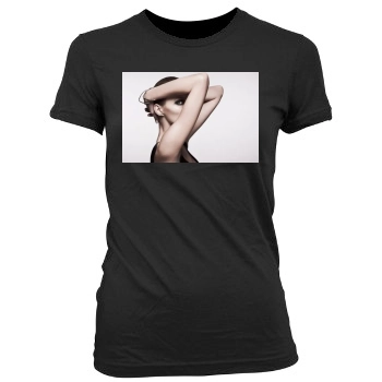 Anja Rubik Women's Junior Cut Crewneck T-Shirt