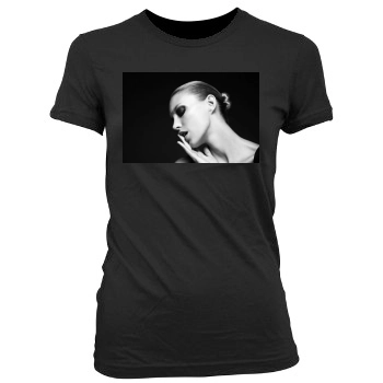 Anja Rubik Women's Junior Cut Crewneck T-Shirt