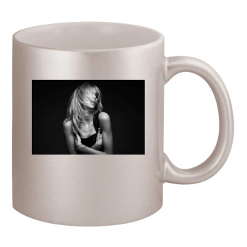 Anja Rubik 11oz Metallic Silver Mug