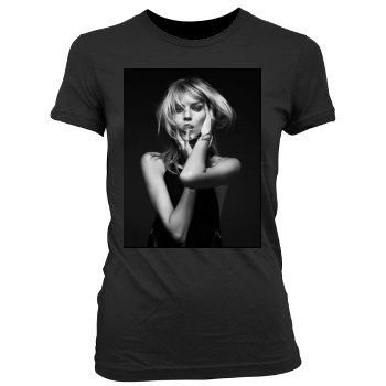 Anja Rubik Women's Junior Cut Crewneck T-Shirt