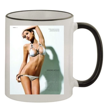 Ariadne Artiles 11oz Colored Rim & Handle Mug