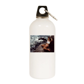 Ariadne Artiles White Water Bottle With Carabiner