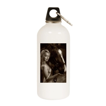 Arielle Kebbel White Water Bottle With Carabiner