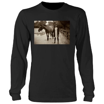 Arielle Kebbel Men's Heavy Long Sleeve TShirt