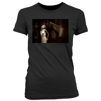 Arielle Kebbel Women's Junior Cut Crewneck T-Shirt