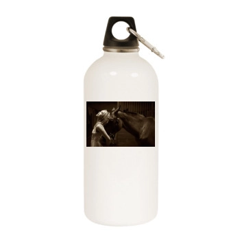 Arielle Kebbel White Water Bottle With Carabiner