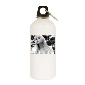 Arielle Kebbel White Water Bottle With Carabiner