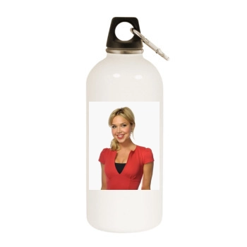 Arielle Kebbel White Water Bottle With Carabiner