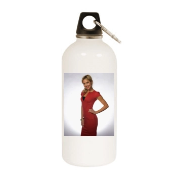 Arielle Kebbel White Water Bottle With Carabiner