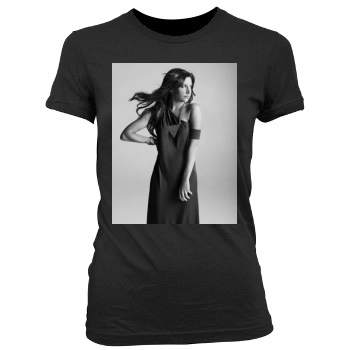 Ashley Tisdale Women's Junior Cut Crewneck T-Shirt