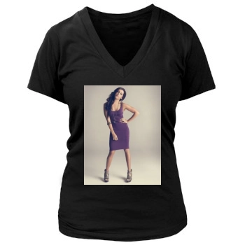 Ashley Tisdale Women's Deep V-Neck TShirt