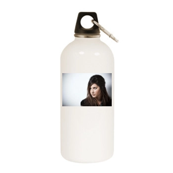 Ashley Tisdale White Water Bottle With Carabiner