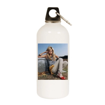 Ashley Tisdale White Water Bottle With Carabiner