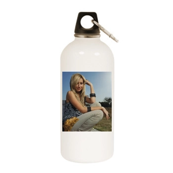 Ashley Tisdale White Water Bottle With Carabiner