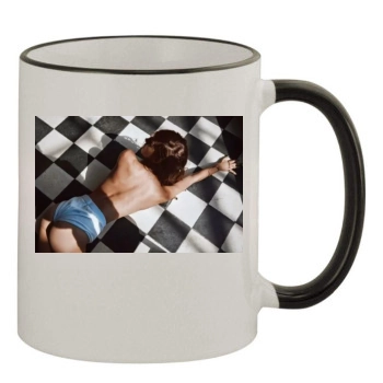 Alejandra Guilmant 11oz Colored Rim & Handle Mug