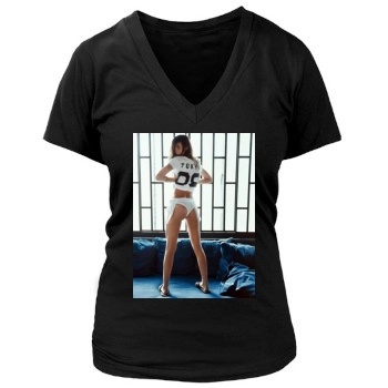 Alejandra Guilmant Women's Deep V-Neck TShirt