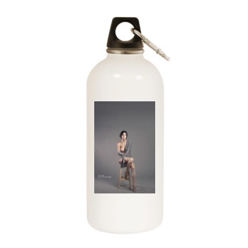 Alejandra Guilmant White Water Bottle With Carabiner