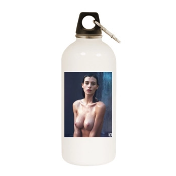 Alejandra Guilmant White Water Bottle With Carabiner