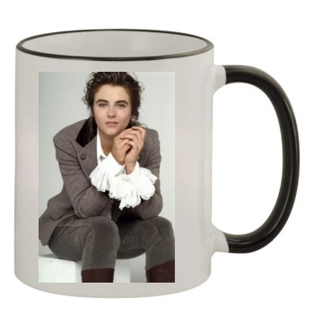 Elizabeth Hurley 11oz Colored Rim & Handle Mug