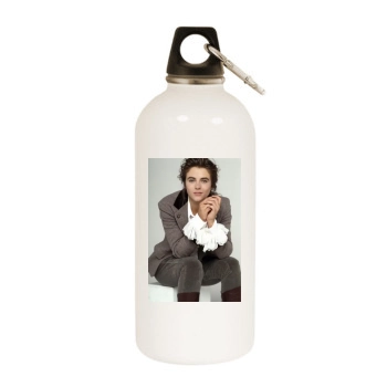 Elizabeth Hurley White Water Bottle With Carabiner