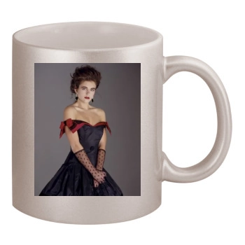 Elizabeth Hurley 11oz Metallic Silver Mug