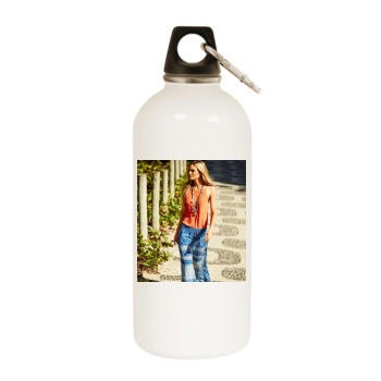 Fabiana Semprebom White Water Bottle With Carabiner