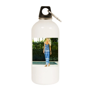 Fabiana Semprebom White Water Bottle With Carabiner