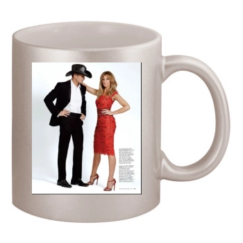 Faith Hill 11oz Metallic Silver Mug