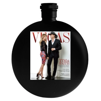 Faith Hill Round Flask