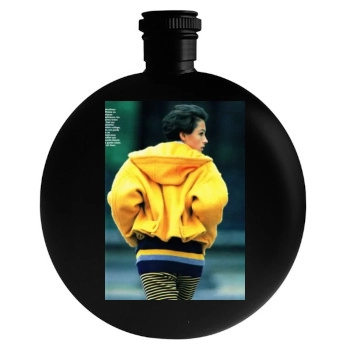 Famke Janssen Round Flask