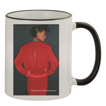 Famke Janssen 11oz Colored Rim & Handle Mug