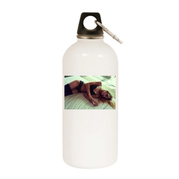 Fanny Francois White Water Bottle With Carabiner