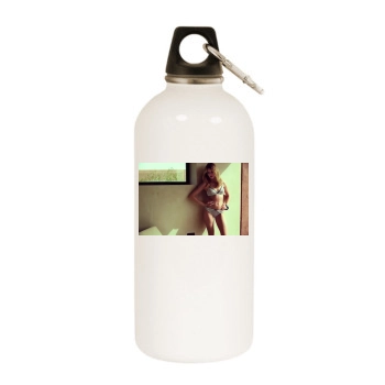 Fanny Francois White Water Bottle With Carabiner