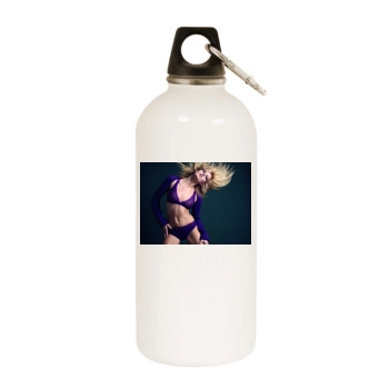 Fanny Francois White Water Bottle With Carabiner