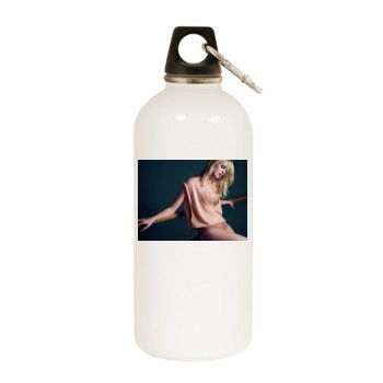 Fanny Francois White Water Bottle With Carabiner