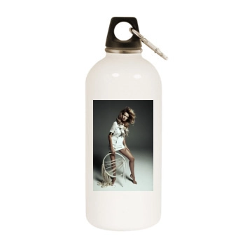 Fanny Francois White Water Bottle With Carabiner