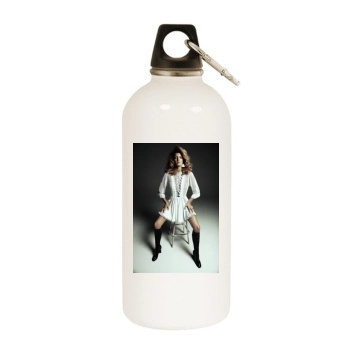 Fanny Francois White Water Bottle With Carabiner