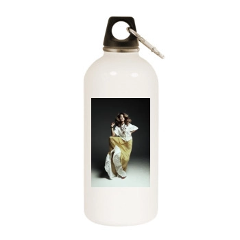 Fanny Francois White Water Bottle With Carabiner