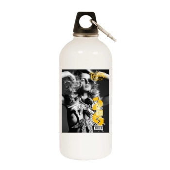 Fanny Francois White Water Bottle With Carabiner