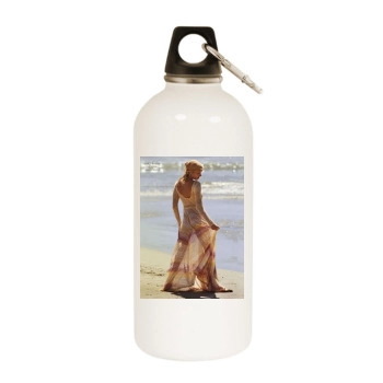 Fanny Francois White Water Bottle With Carabiner