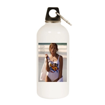 Fanny Francois White Water Bottle With Carabiner