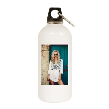 Farah Holt White Water Bottle With Carabiner