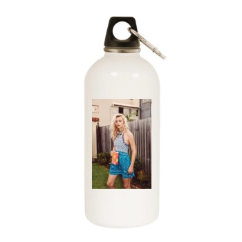 Farah Holt White Water Bottle With Carabiner