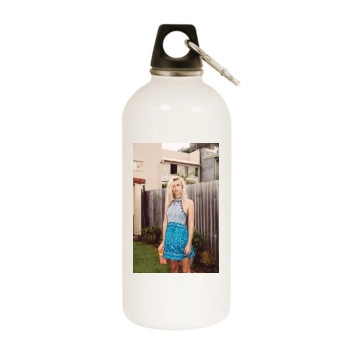 Farah Holt White Water Bottle With Carabiner