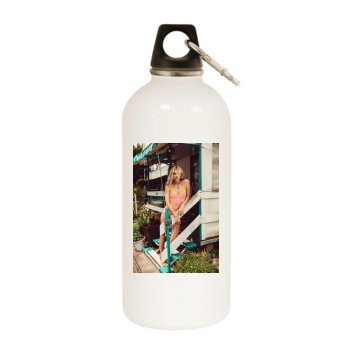 Farah Holt White Water Bottle With Carabiner