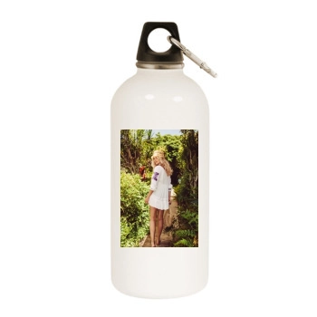 Farah Holt White Water Bottle With Carabiner