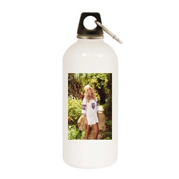 Farah Holt White Water Bottle With Carabiner