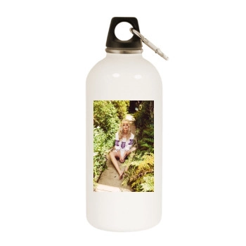 Farah Holt White Water Bottle With Carabiner