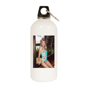 Farah Holt White Water Bottle With Carabiner