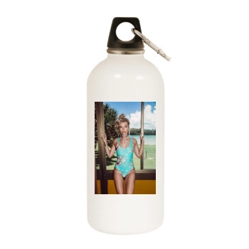 Farah Holt White Water Bottle With Carabiner